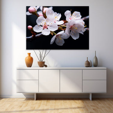 Canvas Painting of Cherry Blossoms